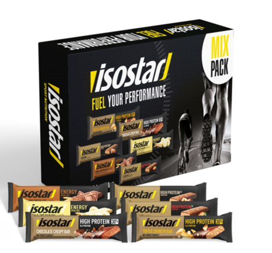 Isostar High Energy & Protein Mix Pakket Sportbars 6 stuks