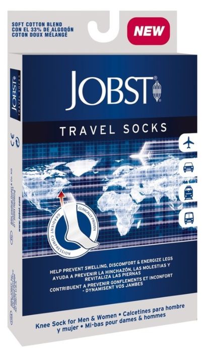 Jobst Travel Socks Zwart 43-44