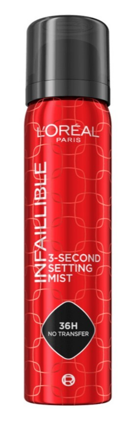 L'Oréal Paris Infaillible 3-second Setting Mist - Setting Spray - transferproof in 3 seconden - voor make-up die tot 36 uur blijft zitten - 75 ml