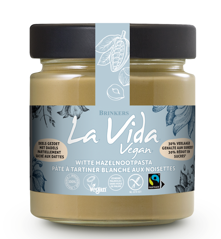 La Vida Vegan Witte Hazelnootpasta