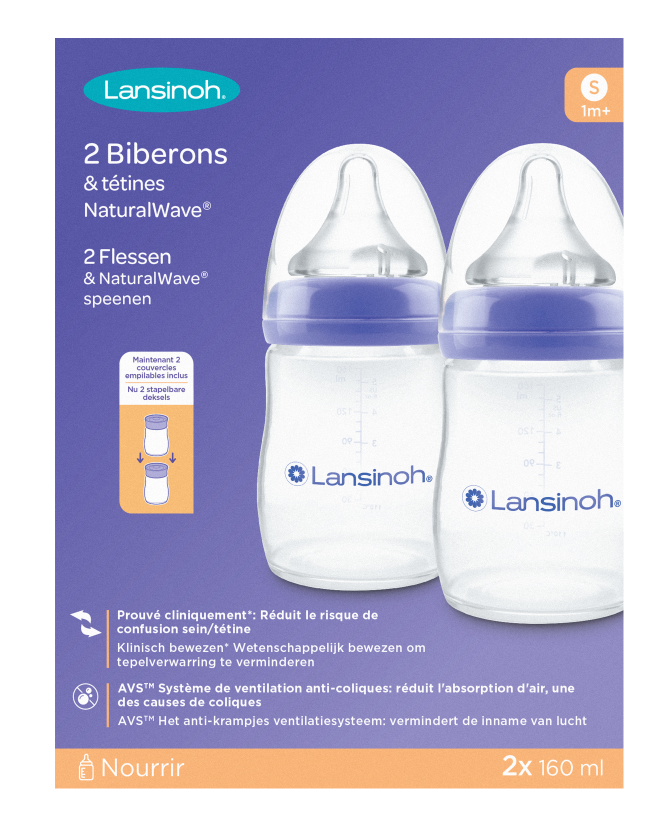 Lansinoh Natural Waves Drinkflessen 160ml