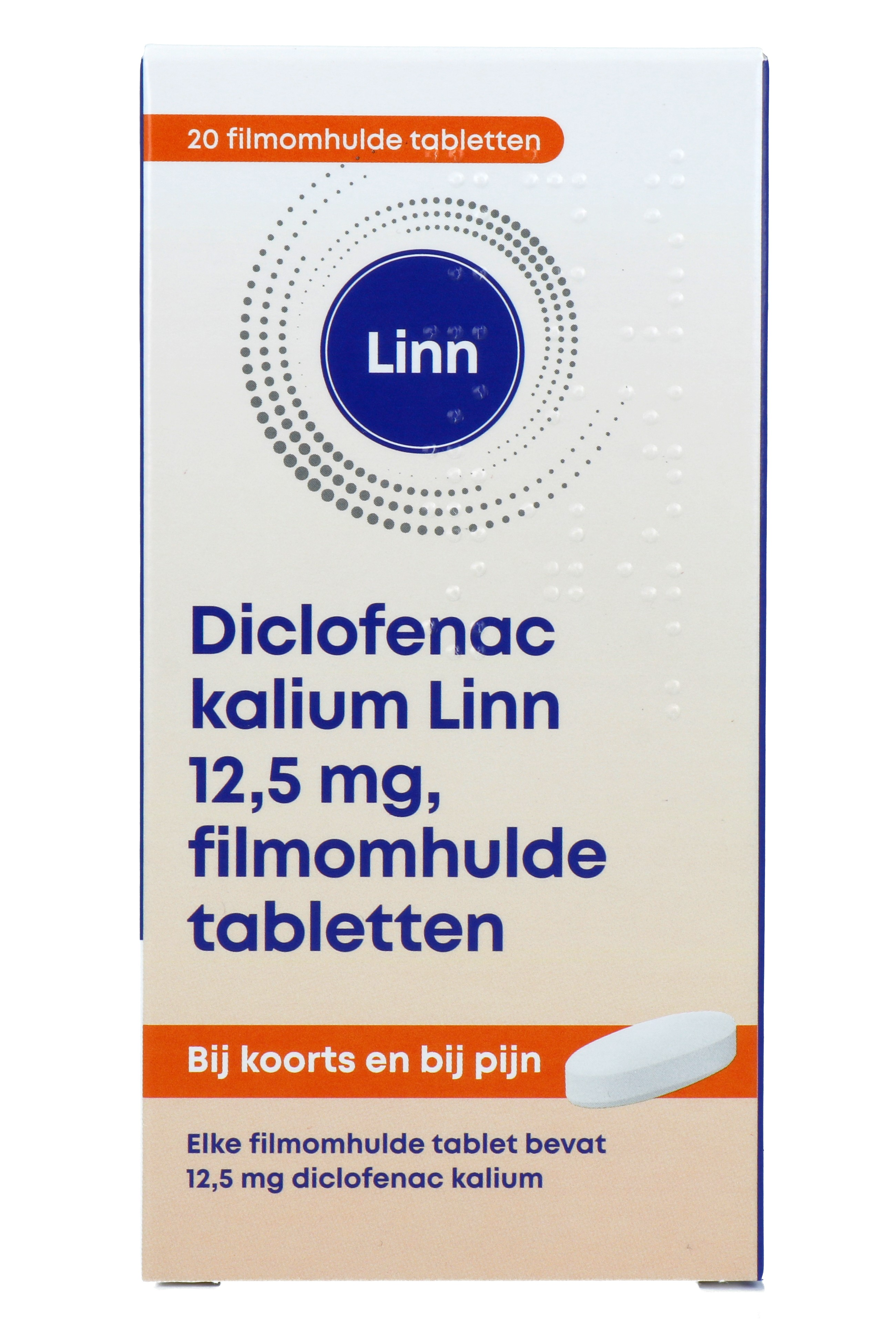 Linn Diclofenac Kalium 12.5mg Filmomhulde Tabletten