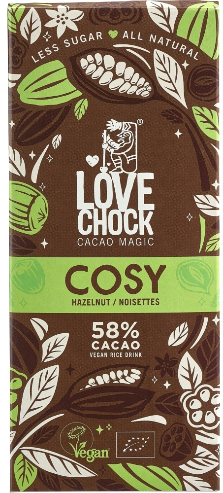 Lovechock Cosy Vegan Hazelnoot Chocolade Tablet