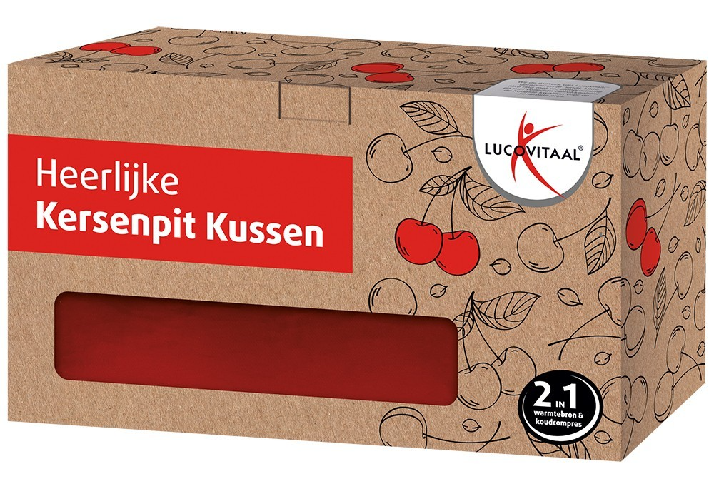 Lucovitaal Kersenpit Kussen Vierkant 1ST