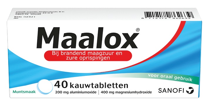 Maalox Kauwtabletten 40tb