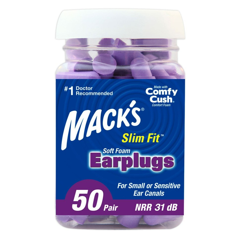 Macks soft Foam Earplugs Slim Fit