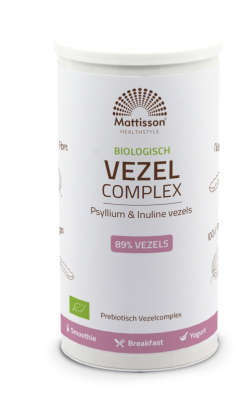Mattisson - Biologisch Vezel Complex - Psyllium & Inuline - 275 gram