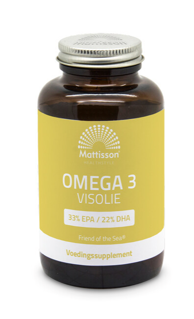 Mattisson - Omega 3 Visolie EPA 33% / DHA 22% 1000mg - 90 capsules