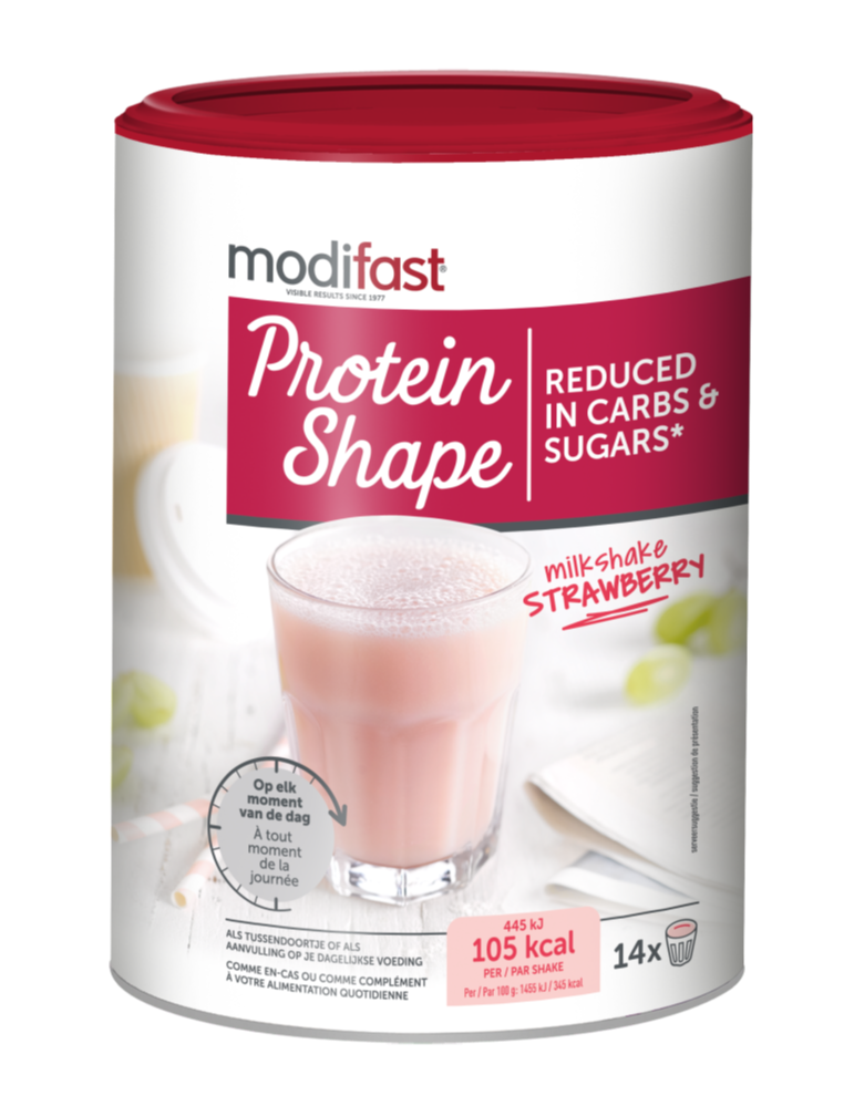 Modifast Protein Shape - Milkshake - Aardbei - 420 g