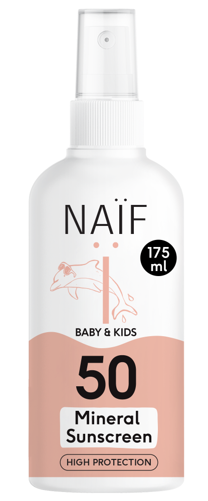 Naïf - Minerale Zonnebrandspray - Baby's & Kinderen - SPF50 - 175ml
