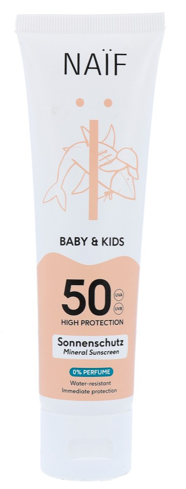 Image of Naif Care Baby&Kids Minerale Zonnecrème 0% perfume SPF50