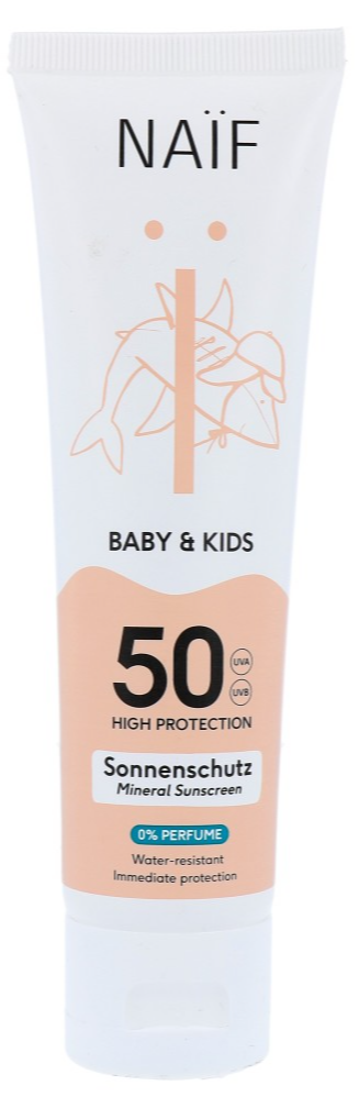 Afbeelding van Naif Care Baby&Kids Minerale Zonnecrème 0% perfume SPF50