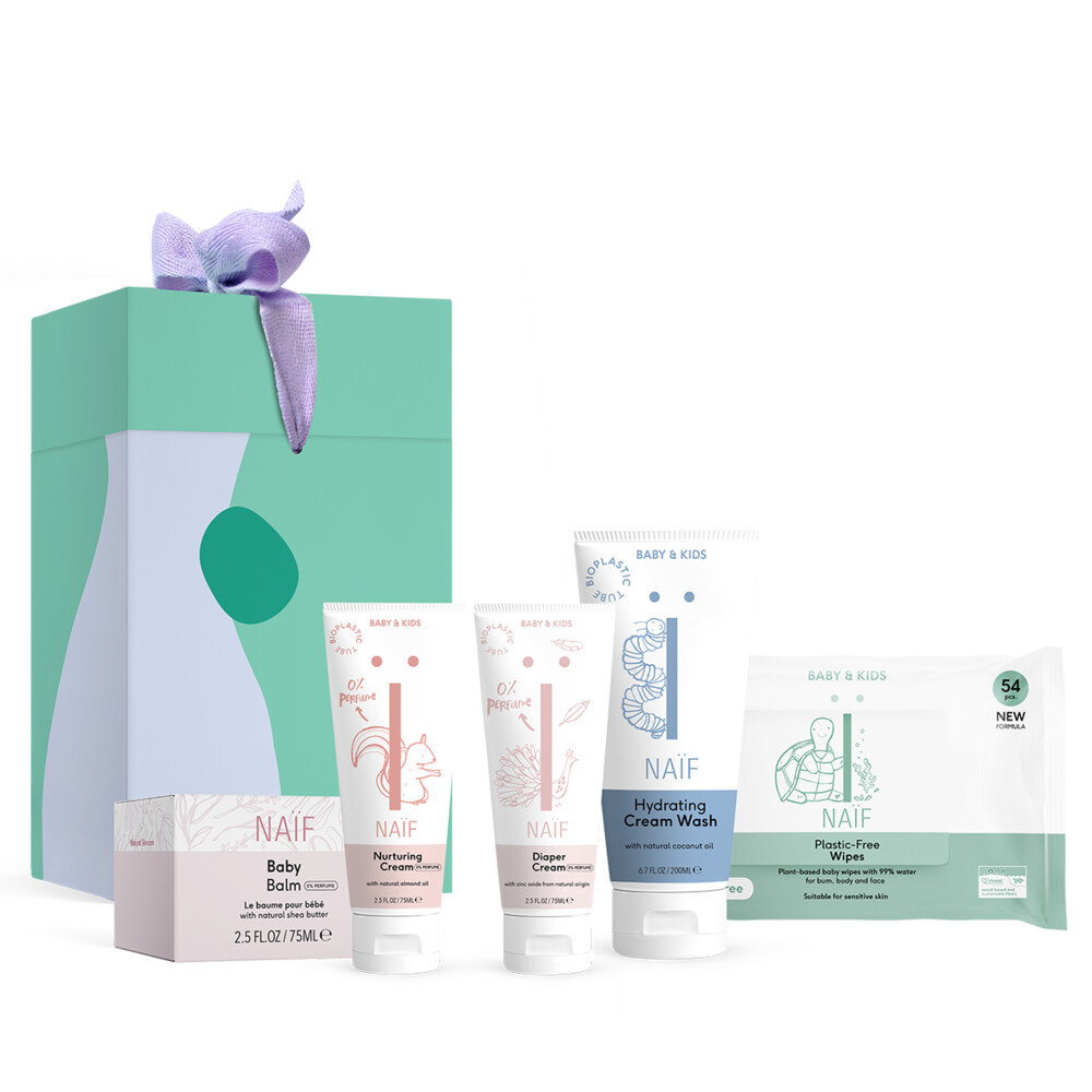 Naïf - giftset - Baby Care Pack - 5 producten in geschenkverpakking - met natuurlijke ingrediënten