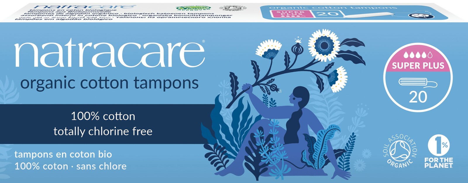 Image of Natracare Cotton Tampons Super Plus