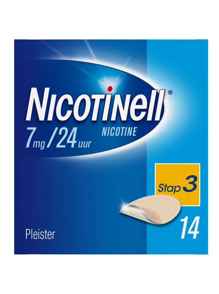 Image of Nicotinell Pleisters 7 mg - voor stoppen met roken 