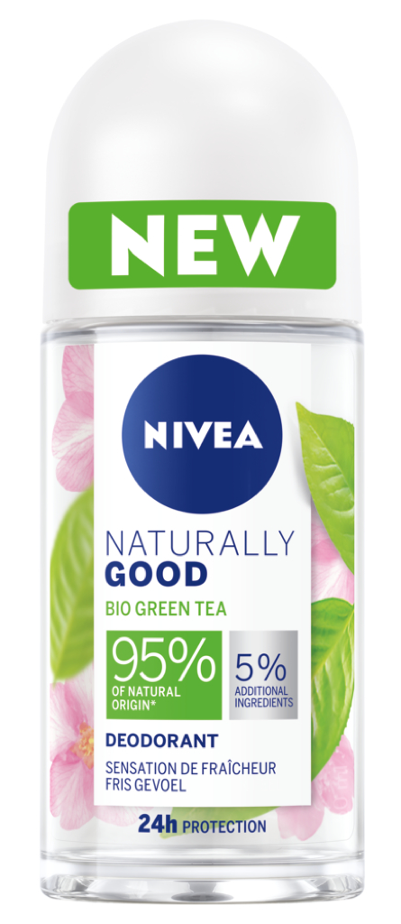 Nivea Naturally Good Bio Green Tea Deodorant Roll-On