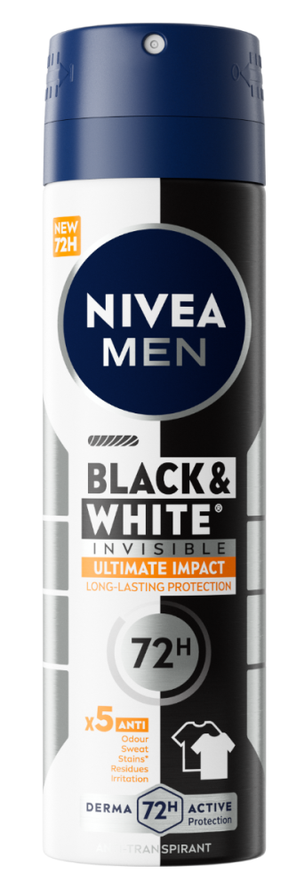 Nivea Men Black & White Invisible Ultimate Impact Deodorant Spray