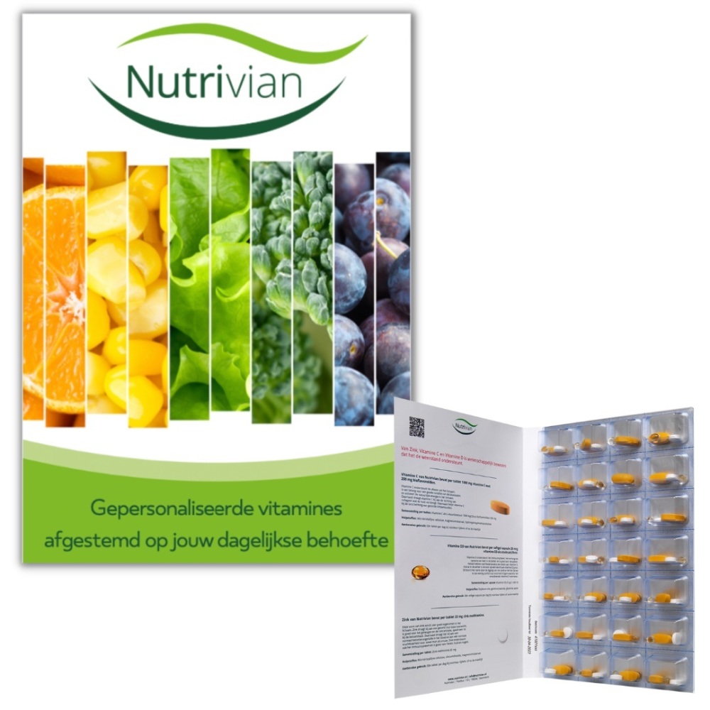 Nutrivian Activeer Jouw Energie - 4 weekse kuur met gepersonaliseerde vitamines