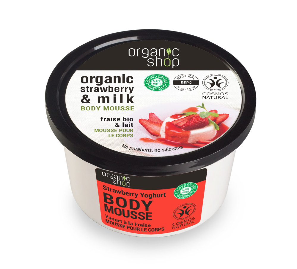 Organic Shop Strawberry Yoghurt Body Mousse 250 ml