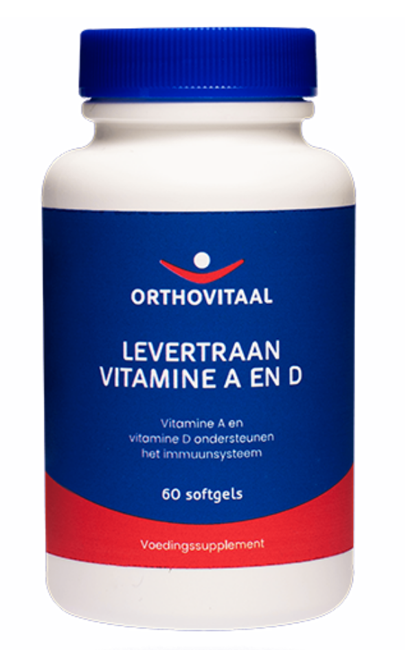 Orthovitaal Levertraan Vitamine A en D Softgels