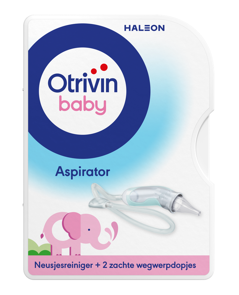 Image of Otrivin Baby Aspirator Neusjesreiniger bij een verstopte neus 