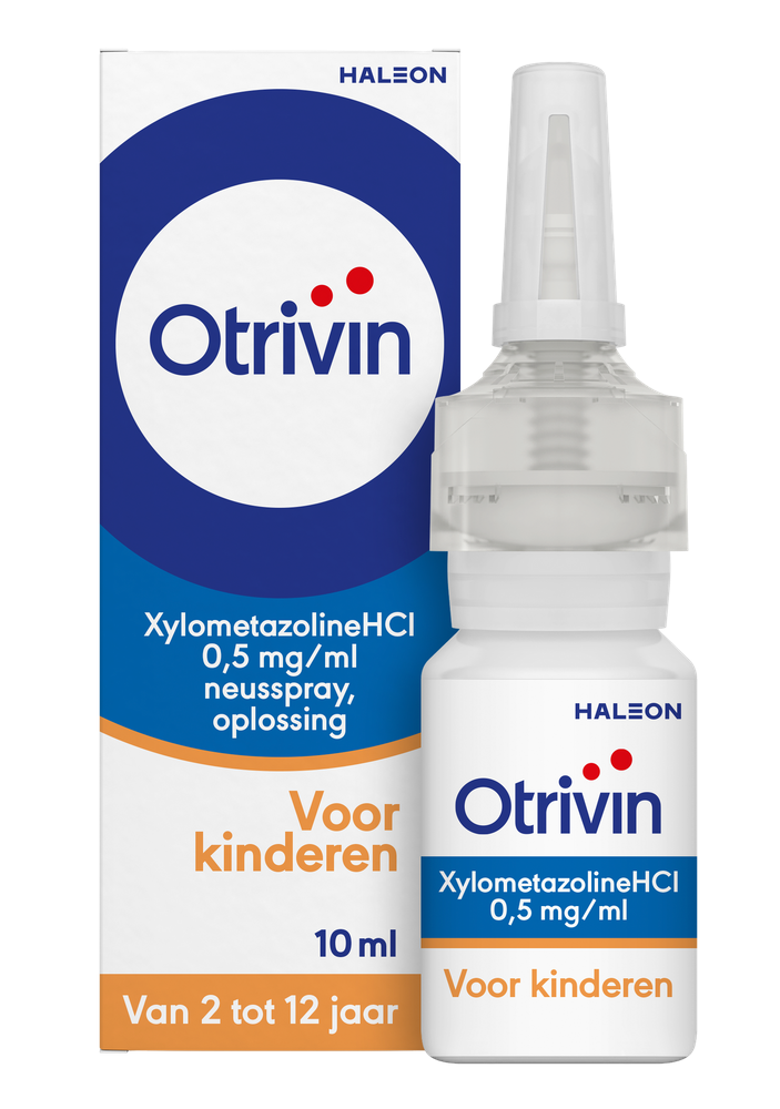 Image of Otrivin Xylometazoline HCI 0,5 mg/ml Kinder Neusspray bij een verstopte neus 