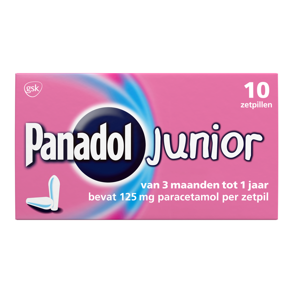 Panadol Junior Zetpillen 125mg 3 Maanden - 1Jaar