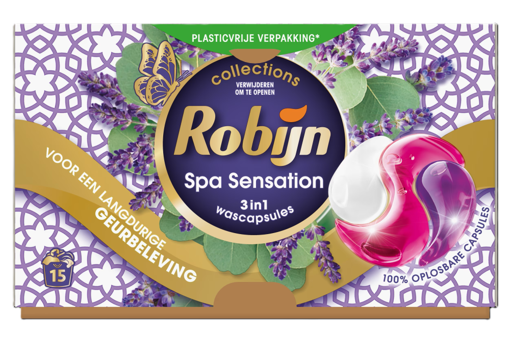 Robijn Wascapsules 3-in-1 Spa Sensation 15 Wasbeurten