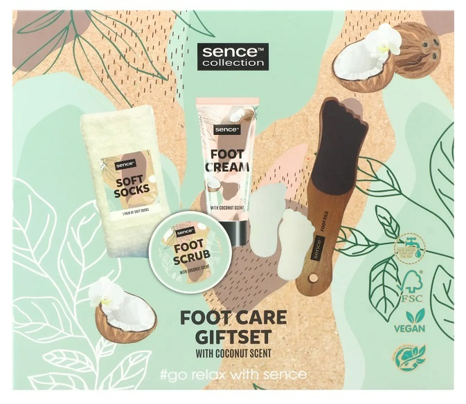 Sence Collection Giftset 5pcs Foot Care Planet Love