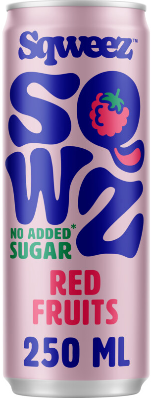 SQWZ Sqweez Red Fruits No Added Sugar