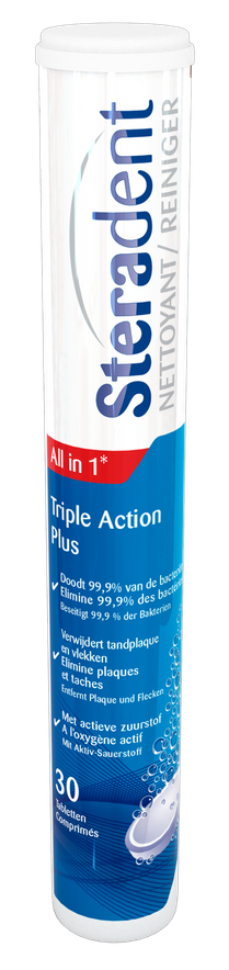 Steradent Triple Action Plus Bruistabletten 30st