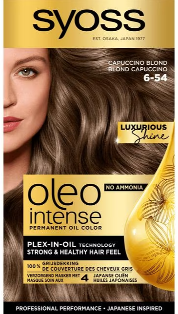 Syoss Oleo Intense - 6-54 Cappucino Blond Haarverf