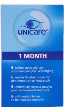 Unicare 1 Month 6 Zachte Contactlenzen -4.50