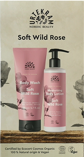 Urtekram Dare To Dream Body Wash & Body Lotion Soft Wild Rose Giftset