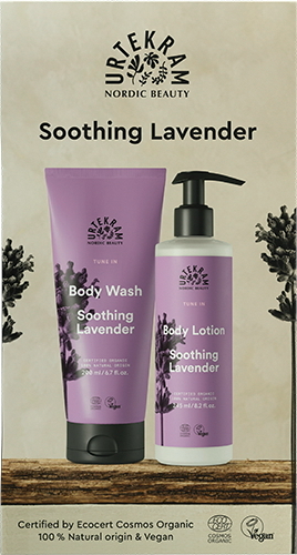 Urtekram Soothing Lavender Body Wash & Body Lotion Giftset