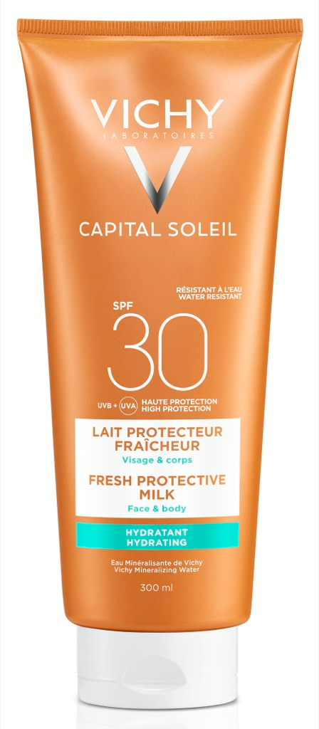 Image of Vichy Capital Soleil Fresh Protective Milk Face & Body SPF30 