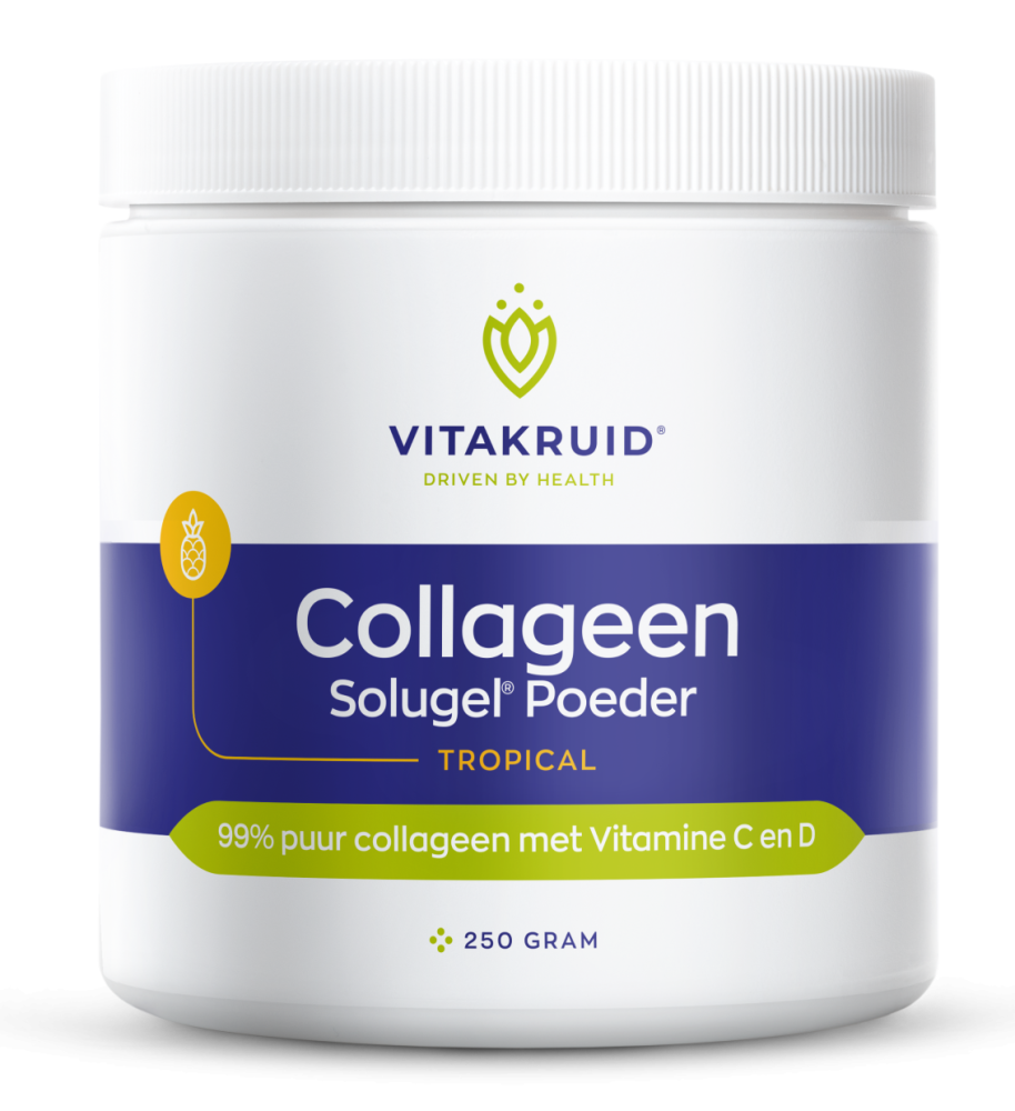 Vitakruid - 99% puur Collageen Solugel® Poeder Tropical - 250gr
