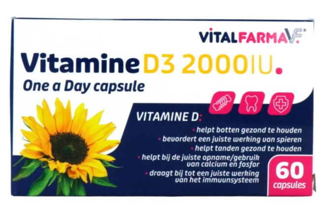 VitalFarma Vitamine D3 2000 IU