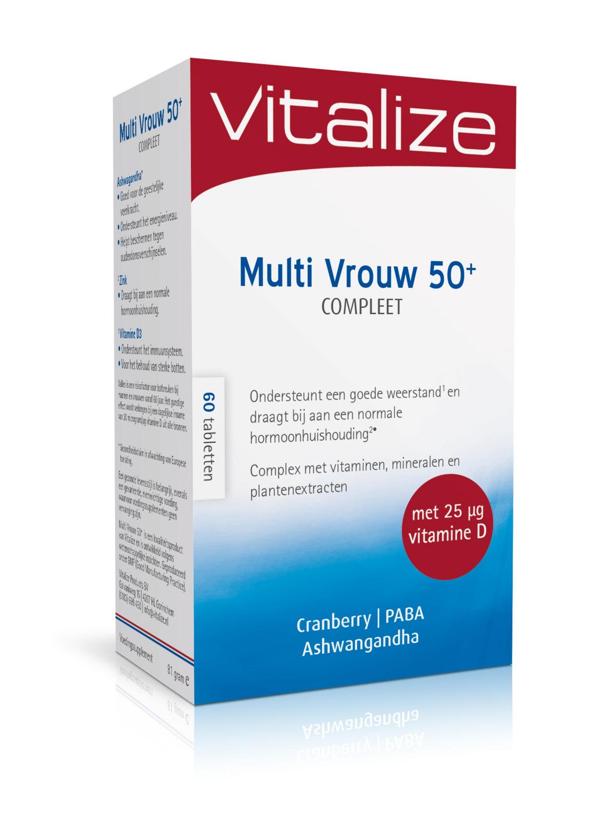 Vitalize Multi Vrouw 50+ Compleet 60 tabletten