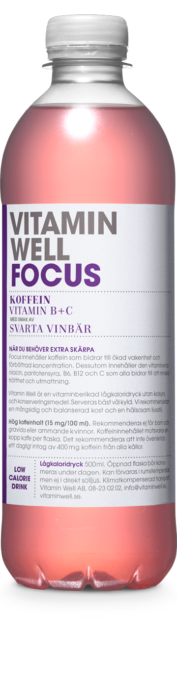 Vitamin Well | Focus | 1 x 500 ml | Snel afvallen zonder poespas!
