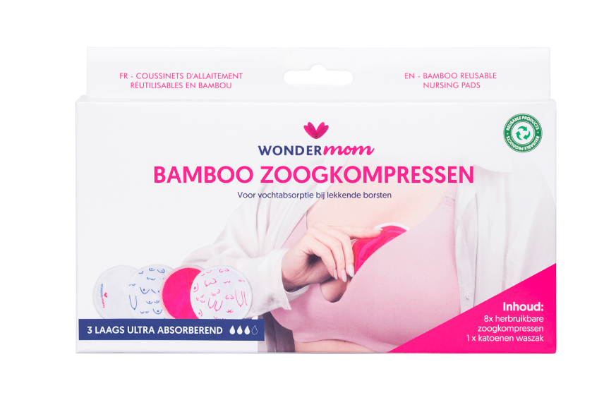 Image of Wondermom Bamboe Zoogkompressen 