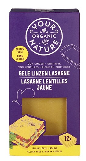Your Organic Nature Gele Linzen Lasagne
