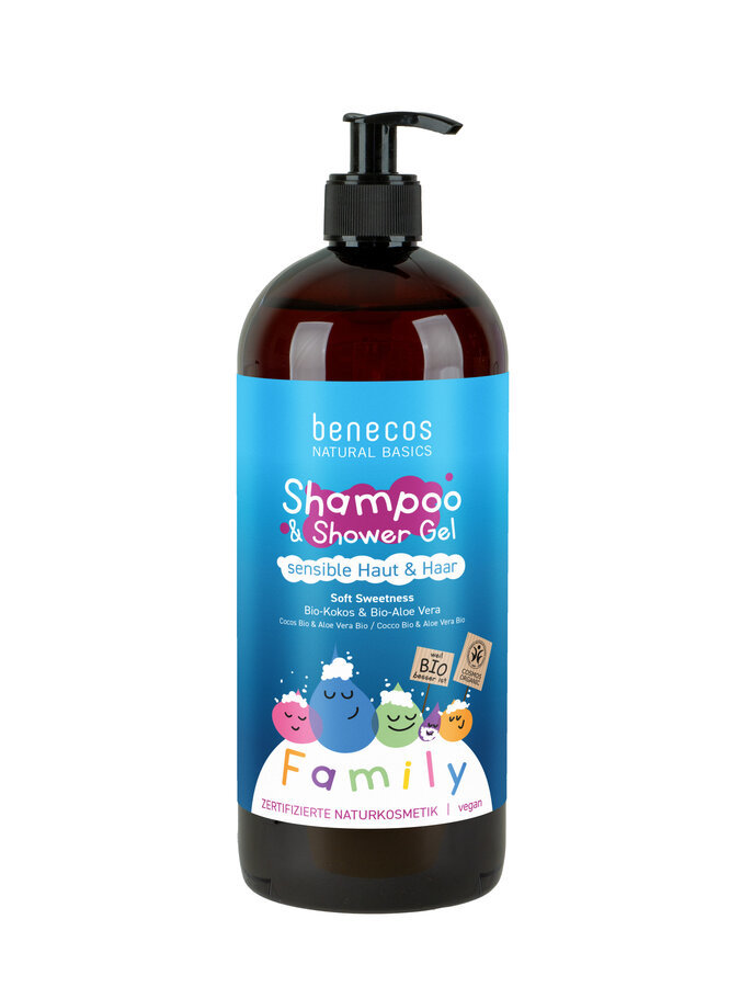 Benecos Natural Basics Shampoo & Douchegel Soft Sweetness