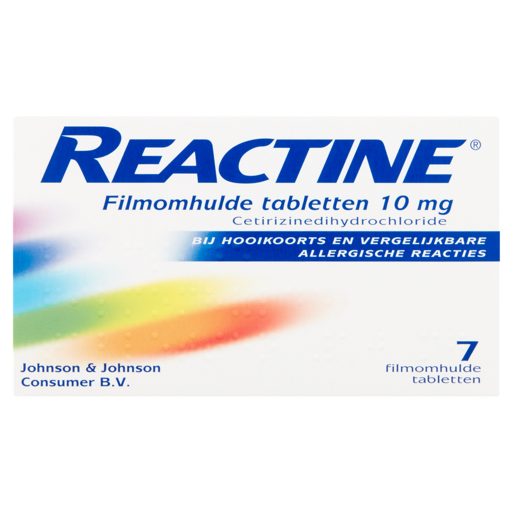 Reactine Cetirizine 10mg Tabletten 7st