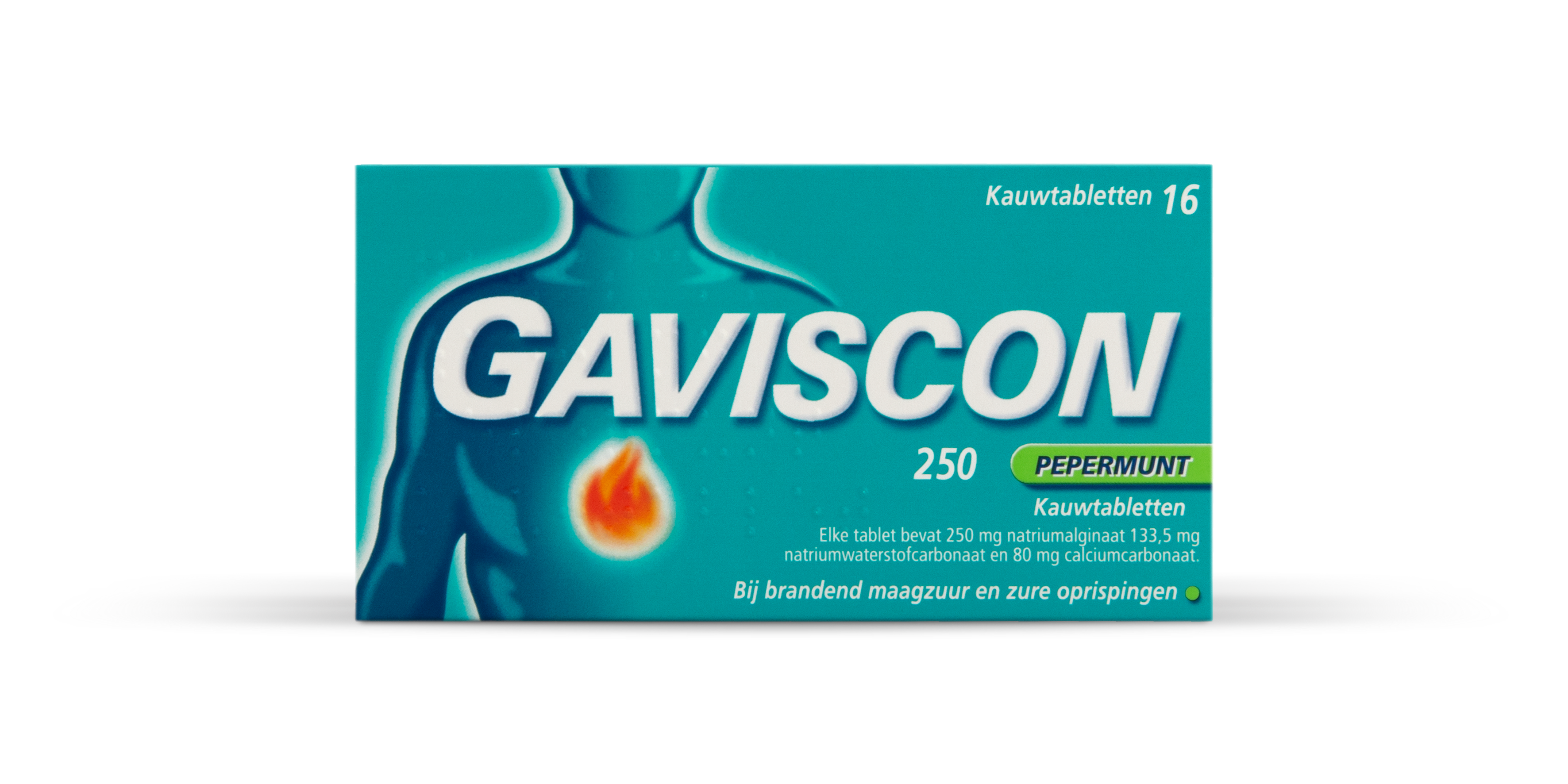 Gaviscon 250 Pepermunt Kauwtabletten