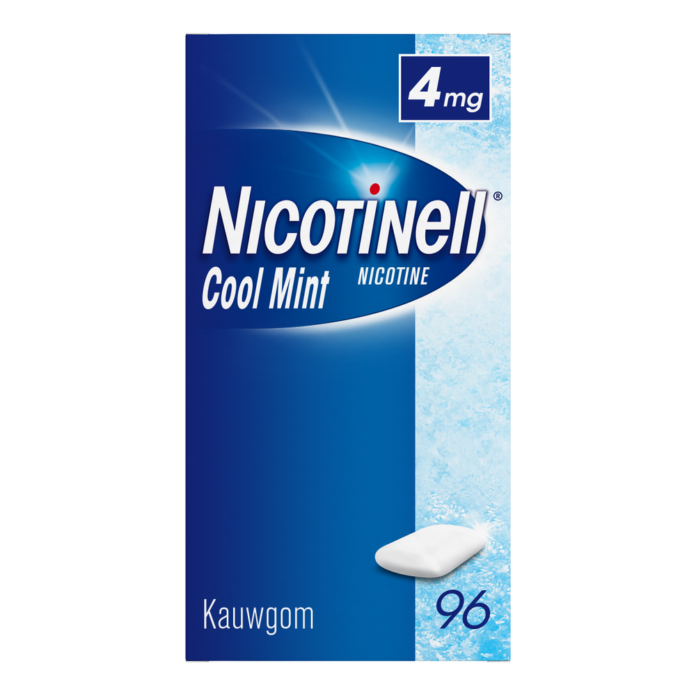 Nicotinell Kauwgom Cool Mint 4mg - voor stoppen met roken