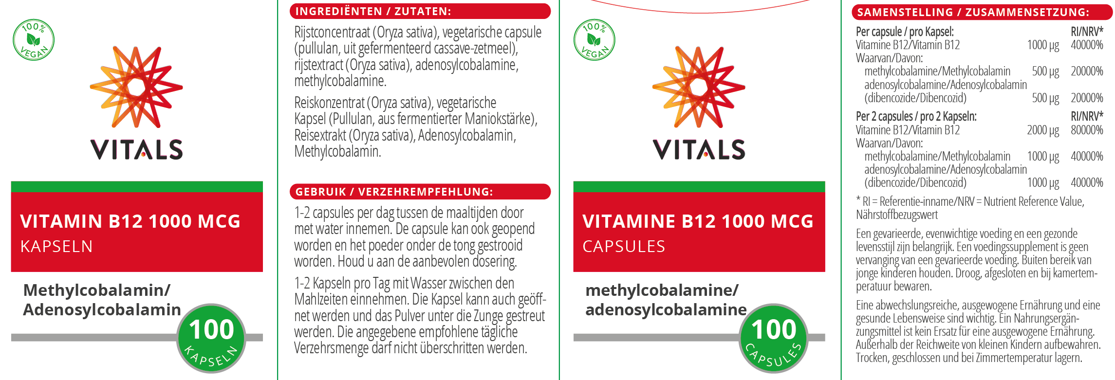 droom sticker Goodwill Vitals Vitamine B12 1000mcg Capsules 100st