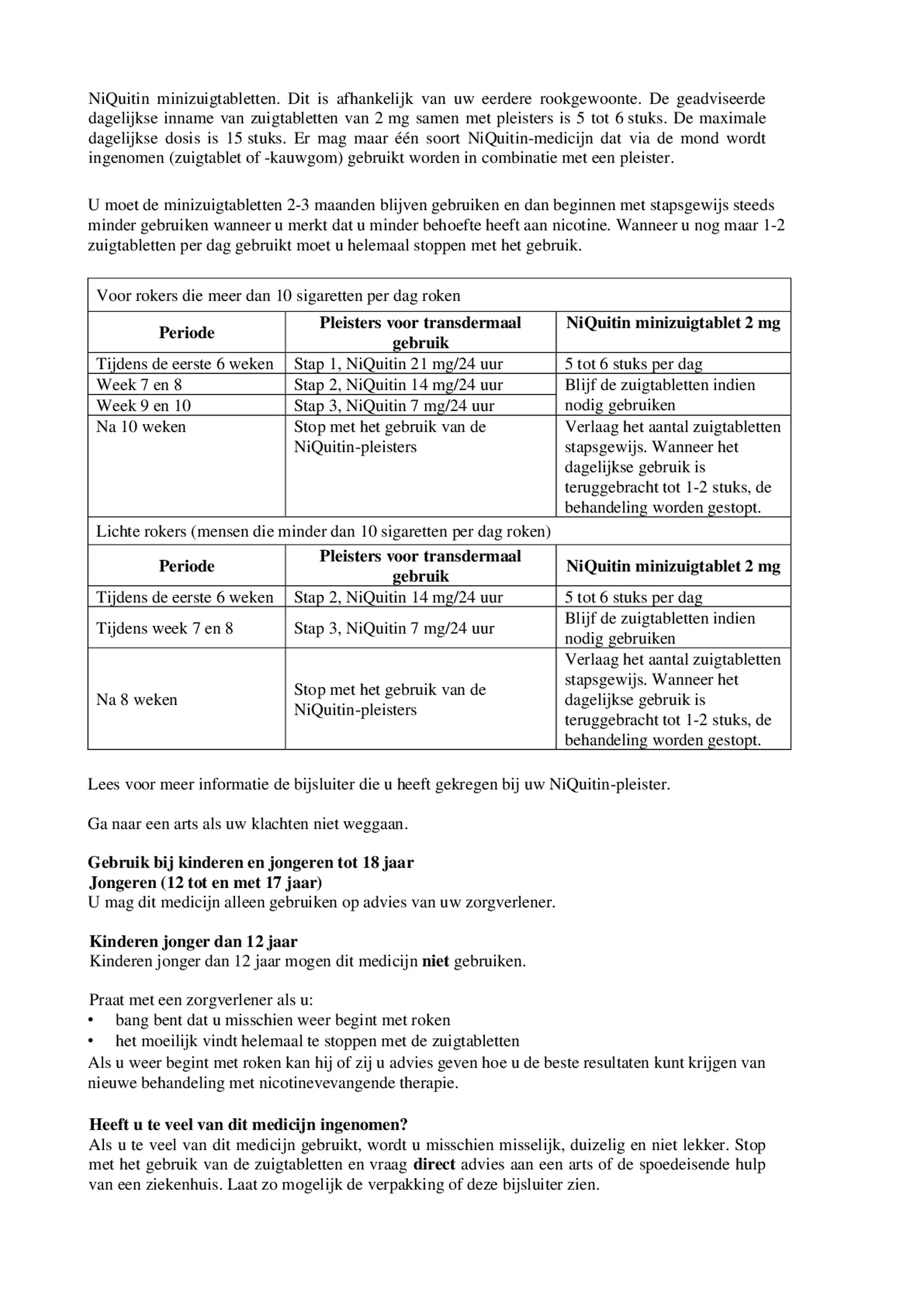 Minizuigtabletten Mint 2.0mg afbeelding van document #5, bijsluiter