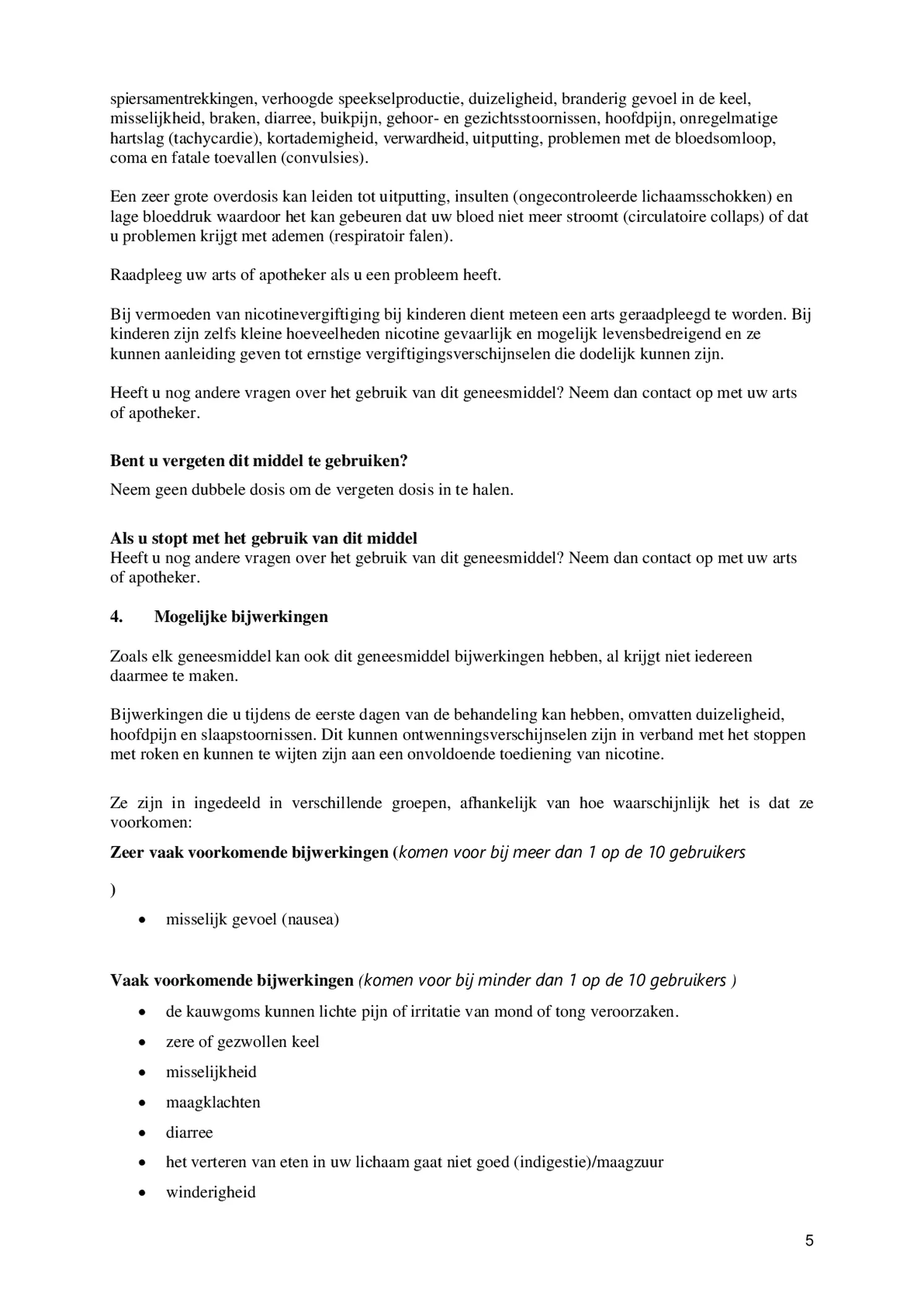 Kauwgom Fruit 2 mg - voor stoppen met roken afbeelding van document #5, bijsluiter