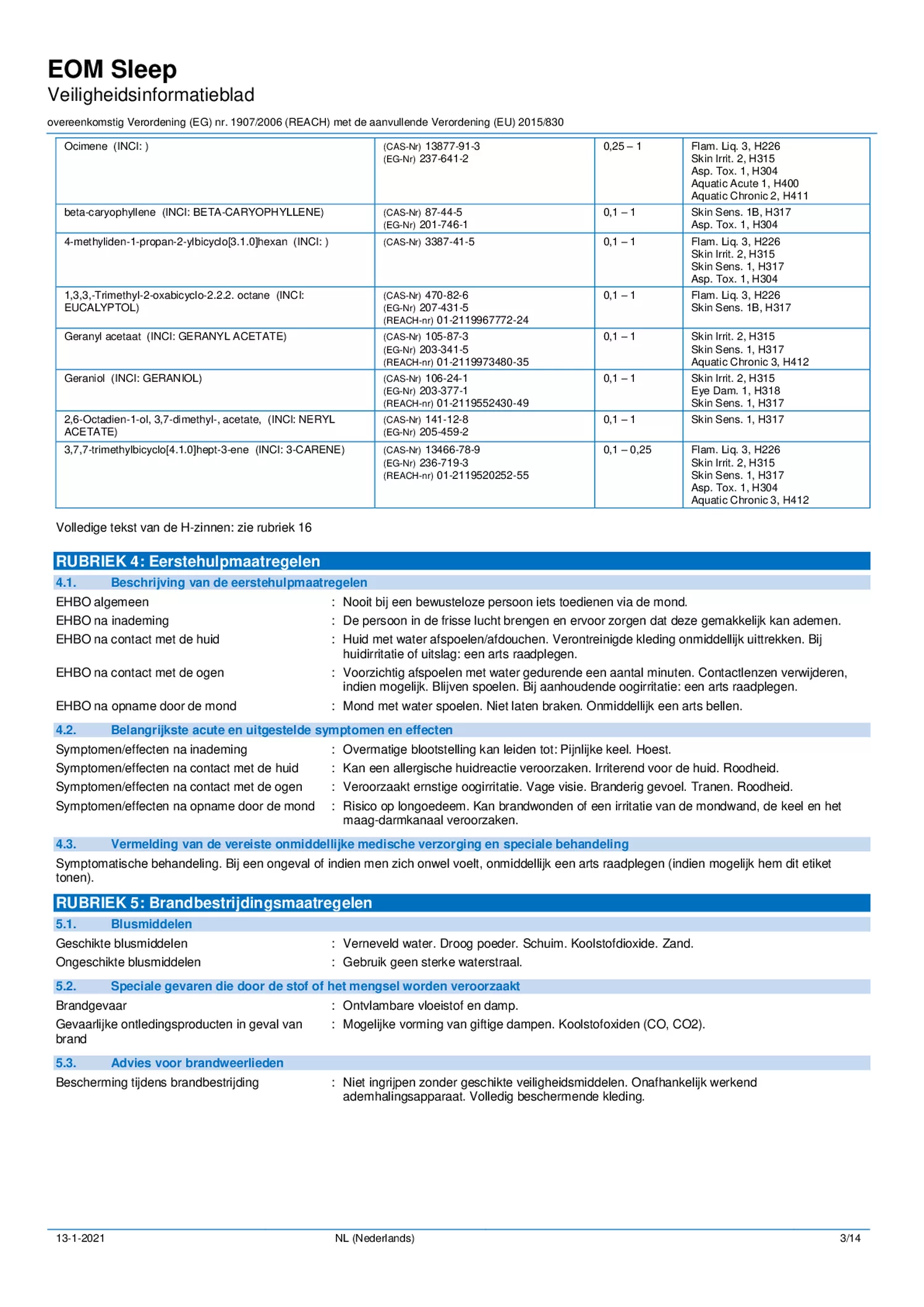 Essentiële Olie Sleep Well afbeelding van document #3, etiket